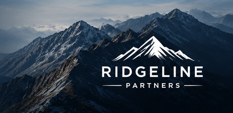 Ridgeline Partners logo over a mountain ridgeline